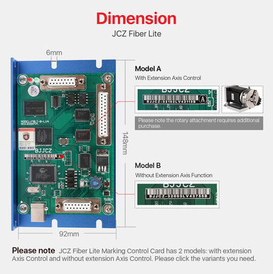 Lightweight Laser Spare Parts , Marking Machine JCZ Laser Control Card